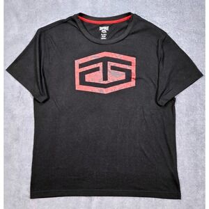 Tapout T-Shirt Mens XL Black Red Graphic Logo Performance Training MMA Gym‎ Tee